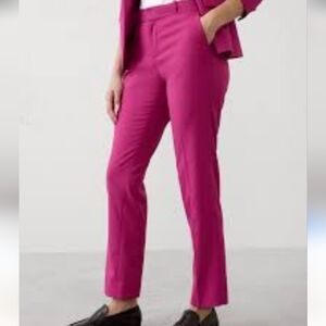 Wool! Hot Pink. Crop Avery Lined Pants. Banana Republic Sz 2 Excellent Condition